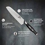 Ніж Santoku серії Comfort Pro 7 дюймів Ніж Santoku з неіржавкої сталі 56 HRC (Німеччина, читати опис), фото 3
