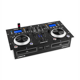 CDJ500 DJ Робоча станція 200 Вт 2 CD-плеєра BT 2 порти USB 2-канальний мікшер (Німеччина, читати опис)
