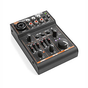 PDM-D301BT 3-канальний мікшер USB-мікшер Bluetooth з фантомним живленням (Німеччина, читати опис)