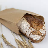 Паперові пакети для випічки 180*50*280 мм Крафт бурий паперовий пакет харчовий для упаковки, фото 2