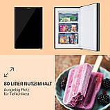 Морозильна камера Pluto 80 л 4 зірки 80 літрів до -18 °C Чорний (Німеччина, читати опис), фото 3