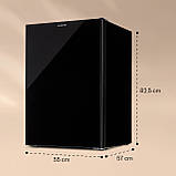 Морозильна камера Pluto 80 л 4 зірки 80 літрів до -18 °C Чорний (Німеччина, читати опис), фото 6