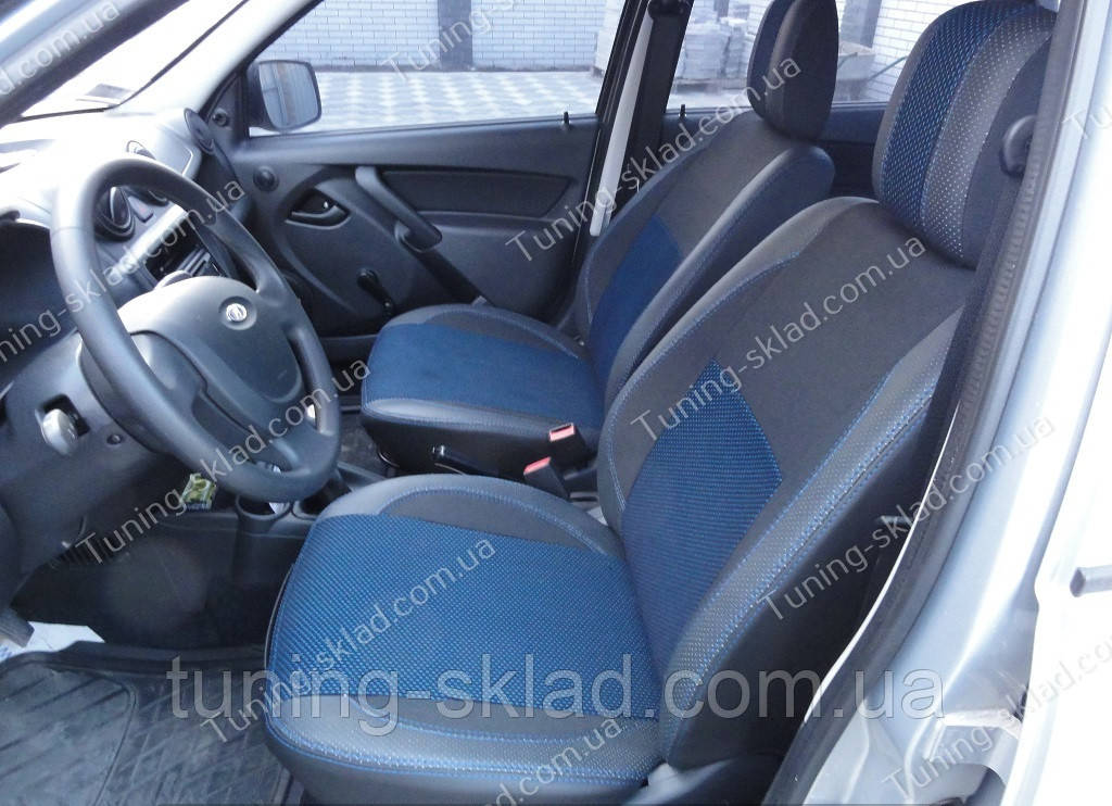 Чохли на сидіння Лада Гранта (чохли з екошкіри Lada Granta стиль Premium), фото 1