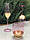 Келих для шампанського "Pink" 250 мл рожеве скло із золотим обідком, фото 2