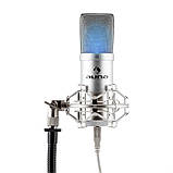 MIC-900S-LED Набір USB-мікрофонів Конденсаторний мікрофон V4 із захисним кронштейном LED сріблястий (Німеччина,, фото 4