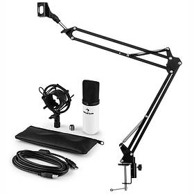 MIC-900WH Комплект USB-мікрофонів V3 конденсаторний мікрофон + мікрофонна стійка кардіоїдна біла (Німеччина,