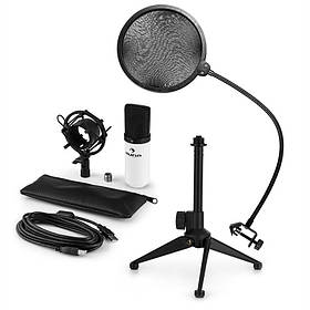 MIC-900WH Набір USB-мікрофонів V2  ⁇  Конденсаторний мікрофон  ⁇  захист від попмузики  ⁇  настільний штатив