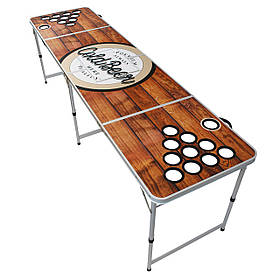 Backspin Beer Pong Table Set Wood Ice Box 6 Ball Game Table — Plus (Німеччина, читати опис)