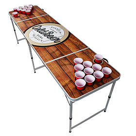 Backspin Beer Pong Table Set Wood Ice Box 6 Balls 50 Cups 50 Shots Game Table (Германия, читать описание)