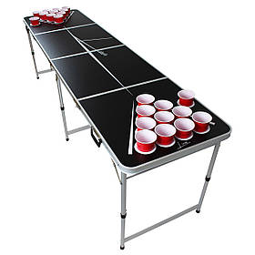 Backspin Beer Pong Table Set Lines Ручки для перенесення Тримач м'яча 6 м'ячів Ігровий стіл і чашка (Німеччина,