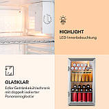 Beersafe XXL Crystal White холодильник 80 літрів 3 полиці панорамні скляні двері з подвійною ізоляцією з, фото 5