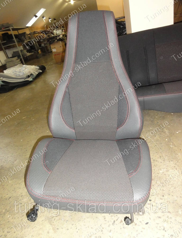 Чохли на сидіння ВАЗ 2107 (чохли з екошкіри Лада 2107 стиль Premium), фото 1