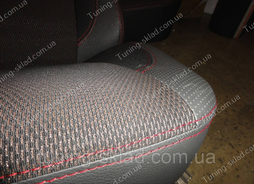 Чехлы на сиденья ВАЗ 2107 (чехлы из экокожи Лада 2107 стиль Premium) - фото 2 - id-p31412951