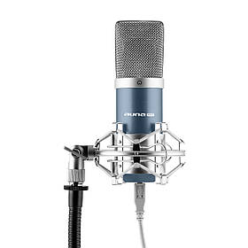 MIC-900BL Конденсаторний USB-мікрофон Синій Кардіоїдний Студійний Синій  ⁇  Срібний (Німеччина, читати