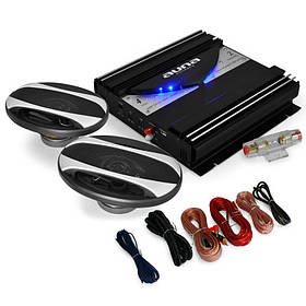 Black Line 220 Car HiFi Set Boxes Підсилювач 1400 Вт макс. (Німеччина, читати опис)