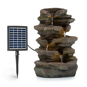 Стоунгендж сонячний фонтан світлодіодне освітлення літій-іонний акумулятор із полірезини 30 x 60 x 26,5 см  ⁇ 