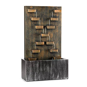 Садовий фонтан з переходом через річку в/на відкритому повітрі 6 Вт насос 10 м оцинкований кабель (Німеччина,