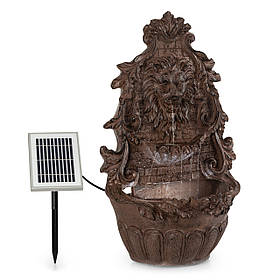 Настінний фонтан Löwenstein Сонячний насос 2 Вт Матеріал: полірезинина 4 білих світлодіодів Кабель 5 м (Німеччина,