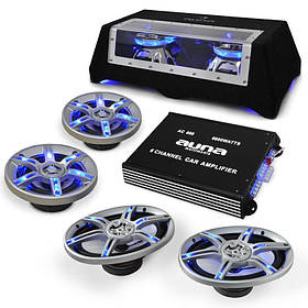 Auna Car "BeatPilot FX-412 Hifi Speaker Amplifier Set" (Німеччина, читати опис)
