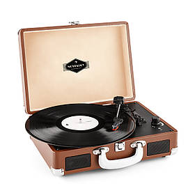 Peggy Sue Retro Turntable LP USB Коричневий Коричневий (Німеччина, читати опис)