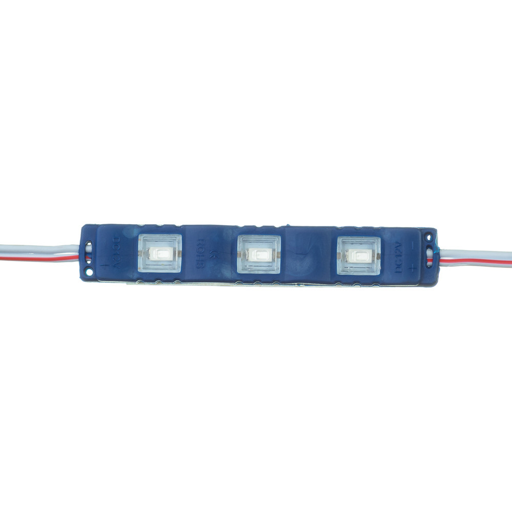 Светодиодный модуль SMD5730 3LED 1Вт IP67 Синий - фото 2 - id-p1423676737