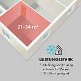 Pure Blizzard 3 2G Мобільний кондиціонер 7000 BTU/2,1 кВт Пульт дистанційного керування Білий, фото 4