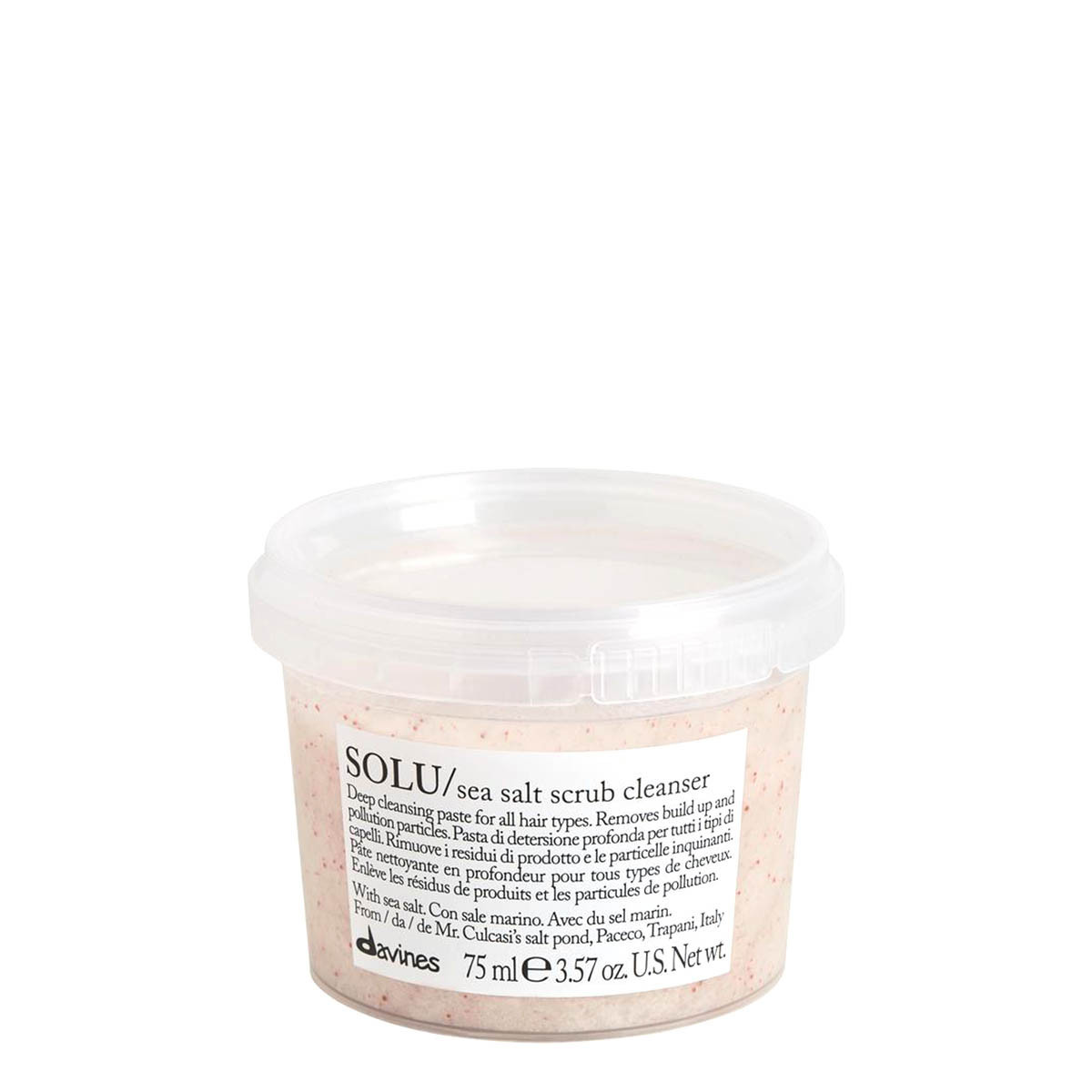 Очищуюча паста-скраб Davines Solu Sea Salt Scrub Cleanser 75 ml