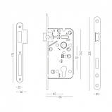Механізм під циліндр для міжкімнатних дверей, фото 2
