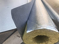 Мінераловатні циліндри (базальтові) з покриттям алюмін. фольга внутр.D76 товщина ізоляції 50мм