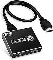 4K@60Hz HDMI Splitter 1 in 2 Out, Avedio Links Алюминиевый разветвитель HDMI для двух мониторов Дубликат/Зерка