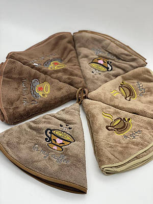 Кухонні рушники з чашками круглі P06