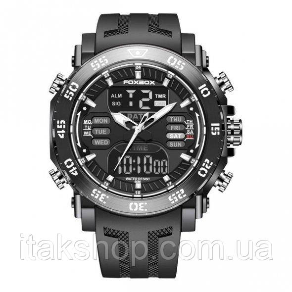 Мужские водостойкие наручные часы Foxbox Great (black) - фото 2 - id-p1662326291