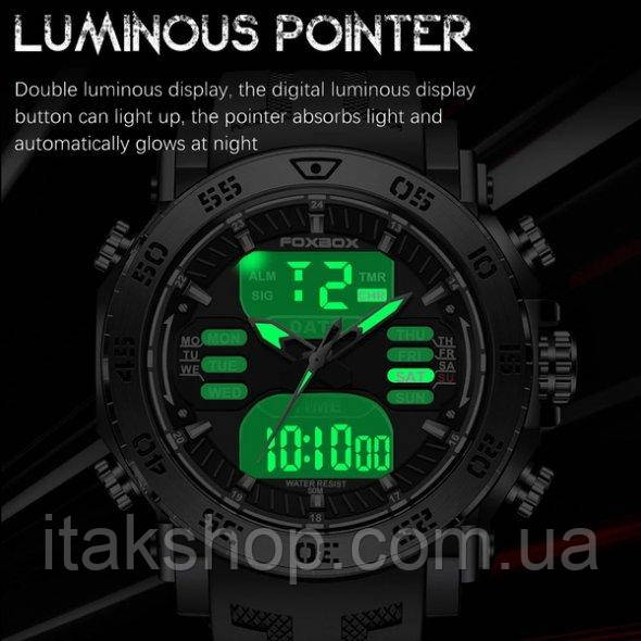 Мужские водостойкие наручные часы Foxbox Great (black) - фото 7 - id-p1662326291
