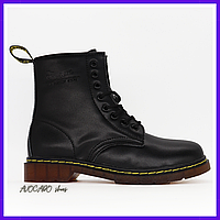 Ботинки демисезонные мужские и женские Dr. Martens black / сапоги др. Мартенс черные термо