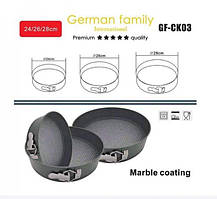 Набір форми для випікання з гранітним покриттям German Family GF-CK03
