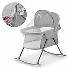 Дитяче ліжко колиска KiderKraft Lovi Grey, фото 4