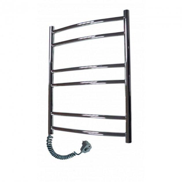 Рушникосушка електрична ELNA Драбинка 6 з терморегулятором Ліве підключення, фото 1