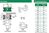 Предохранитель SMD быстродействующий код F (0,5A 32V)