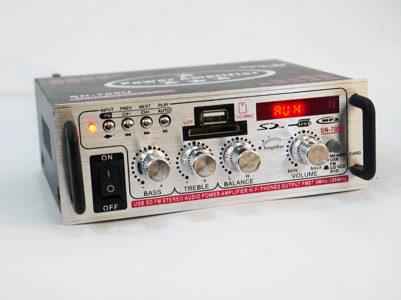 Підсилювач Звуку Xplod SN-705U FM USB 2х180Вт