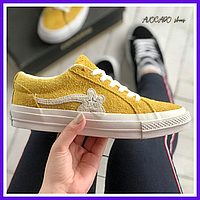 Кеды женские Converse all stars yellow / кроссовки Конверс алл старс желтые