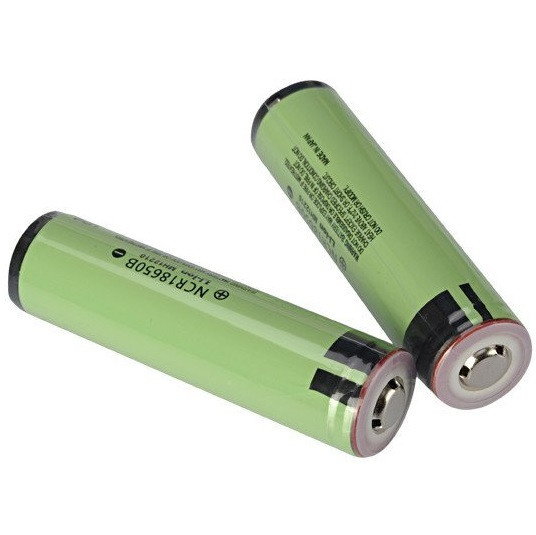 Акумулятор 18650 Li-Ion PANASONIC NCR18650B Protected, 3400mAh, 6.8A, 4.2/3.6/2.5V Зелений 1шт, фото 1