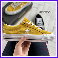 Кеды женские Converse all stars yellow / кроссовки Конверс алл старс желтые