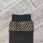 Шкарпетки жіночі капронові «ЗІНА» 40DEN з ажурною сіткою чорні 20021351, фото 3