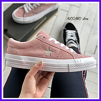 Кеды женские Converse all stars pink / кроссовки Конверс алл старс розовые