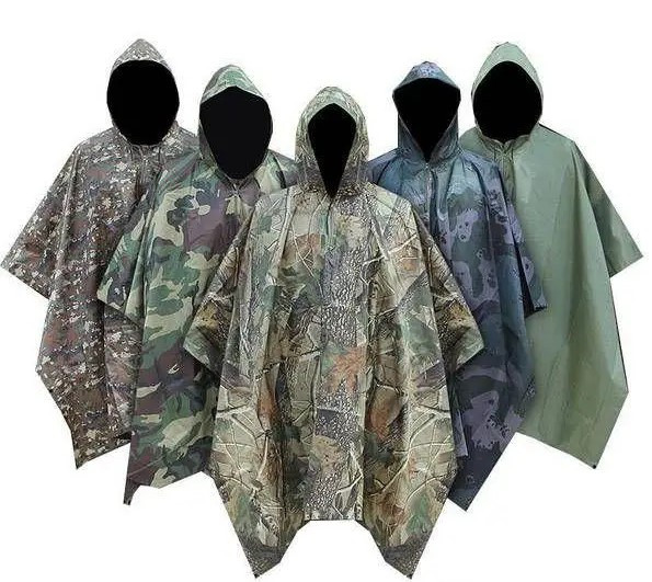 Тактичний дощовик пончо 4в1 ТОПОВИЙ тканина Оксфорд Ріпстоп, фото 1