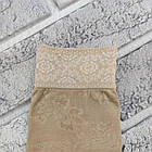 Шкарпетки жіночі капронові ажур "ІРА" 100Den беж з малюнком НК-2793, фото 4