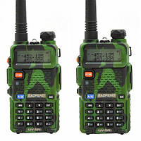 Портативна радиостанция (рация) Baofeng UV-5R FM радио + фонарик (Камуфляж)