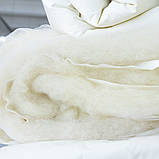 Ковдра зимова вовняна 175х210 см Wool Premium IDEIA бавовна подвійна шерсть натуральна супер тепла, фото 11