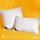 Подушка Air Dream Exclusive 70х70 см IDEIA два чохли з блискавкою антиалергенна біла, фото 4
