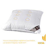 Подушка Air Dream Exclusive 70х70 см IDEIA два чохли з блискавкою антиалергенна біла, фото 5